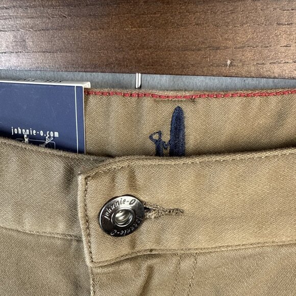 NWT Johnnie O Terry Pants Men's 35 x 34 Brown Khaki Stretch 5 Pocket MSRP $178 - Picture 3 of 11